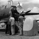 The SCR-720 radar unit mounted to a P-61 Black Widow of the 6th Night Fighter Squadron undergoes maintenance on Saipan some time in 1945 (US Air Force)